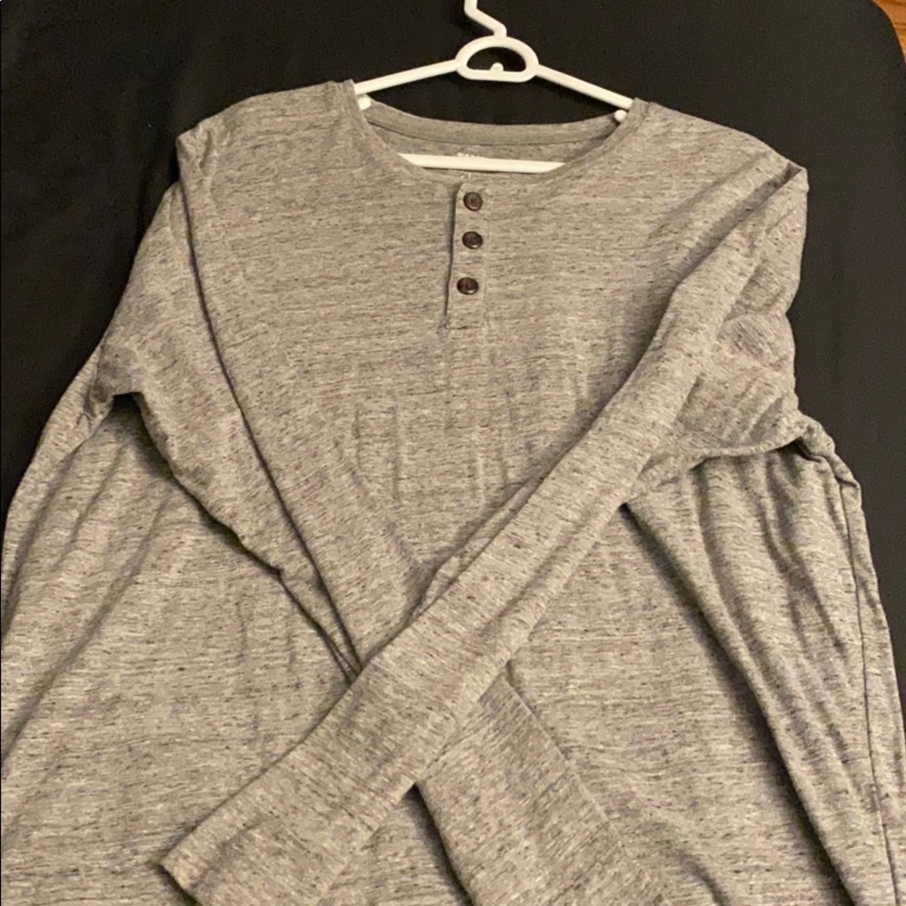 Gray button Long sleeve (men)